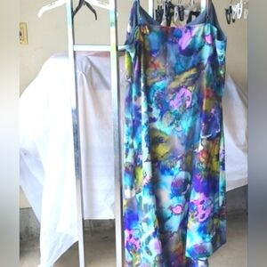 Steve Madden Colorful Abstract Spaghetti Strap Dress